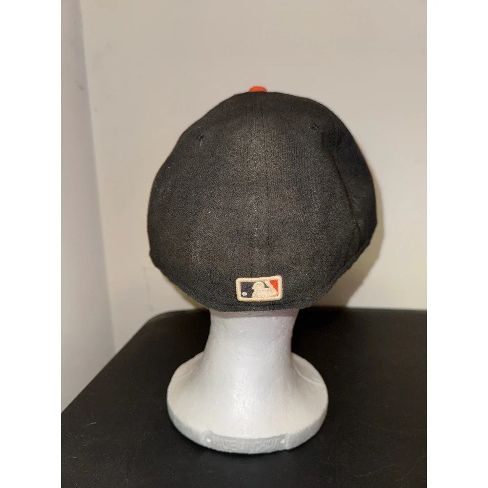 Vintage Y2K Official MLB Baltimore Orioles Bird New‎ Era Fitted Hat Sz 8